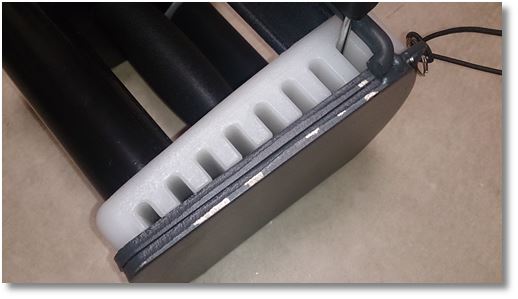 ブロックダンベルの塗装の剥がれ