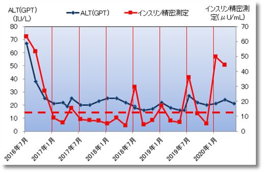 2020上期のaltとインスリン精密測定