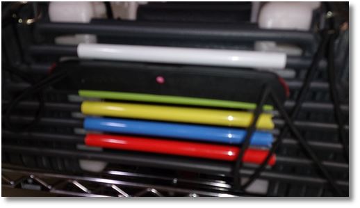 ピンを奥まで挿し込んだブロックダンベル